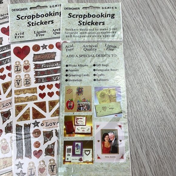 Designer Series Scrapbooking Stickers (5 sets) - Picture 4 of 4